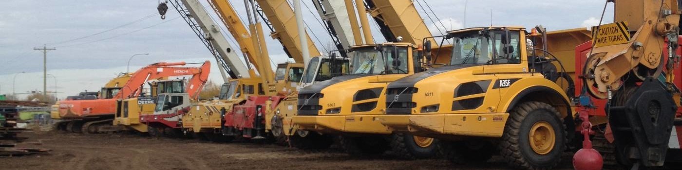 Used dozer in the CGT yard at golden hour